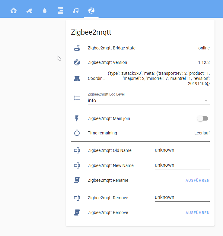 Zigbee2mqtt Integration in Home Assistant